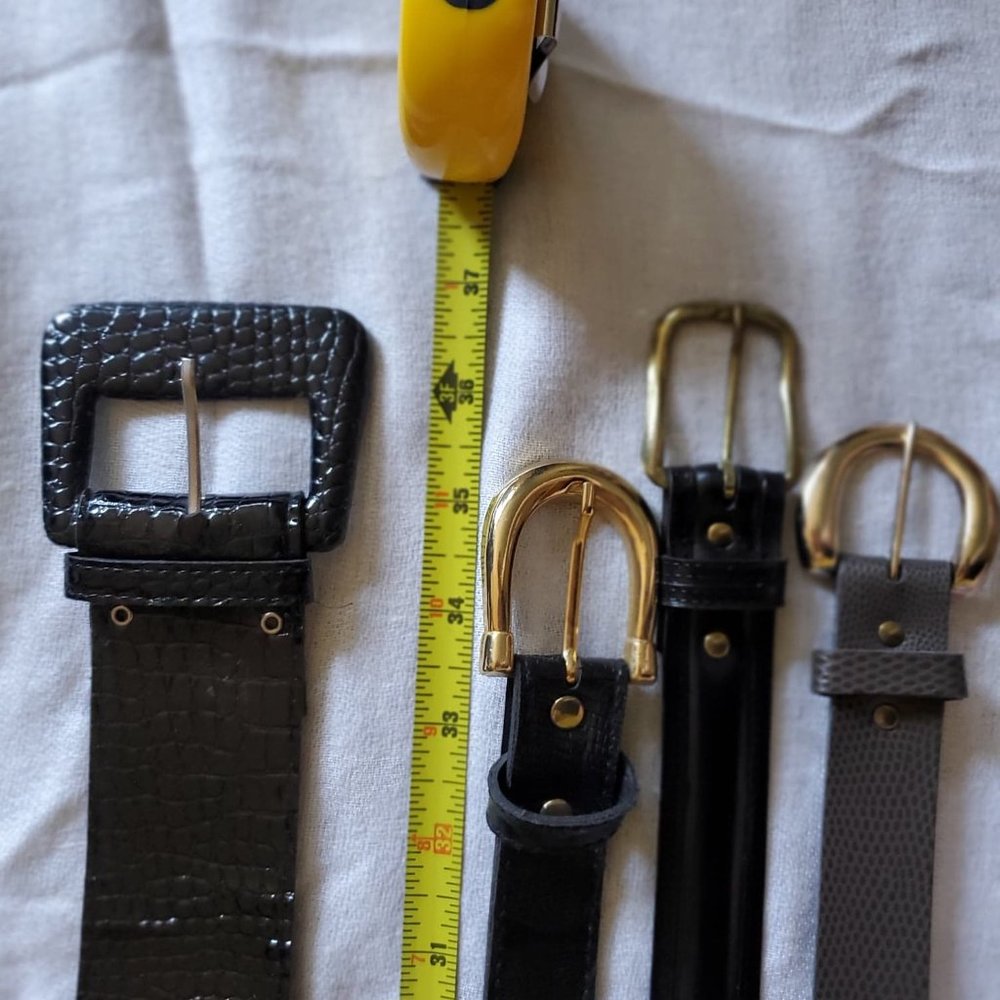 Four size 28'' belts